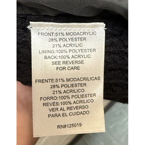 NWT JOSEPH A Longline Open Front Faux Fur Sleeveless Cardigan Womens M Chevron - Picture 9 of 15